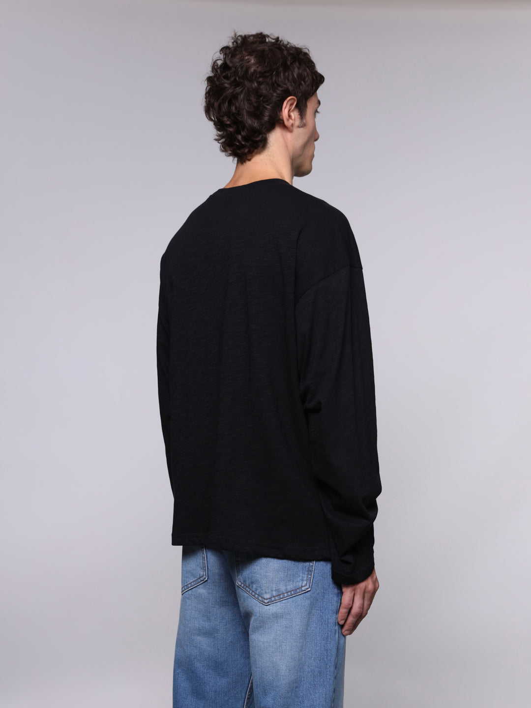 TEXTURED COTTON LONGSLEEVE
