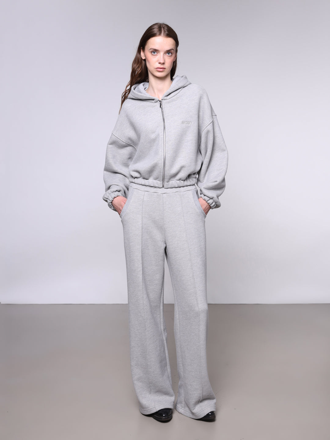 WOMEN'S CROPPED ZIP 500 GSM