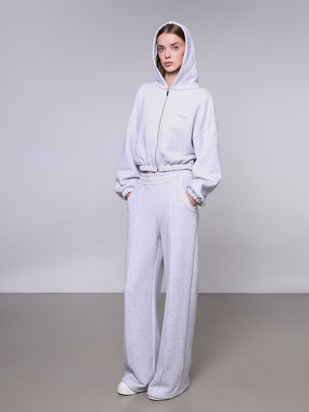 WOMEN'S CROPPED ZIP 500 GSM