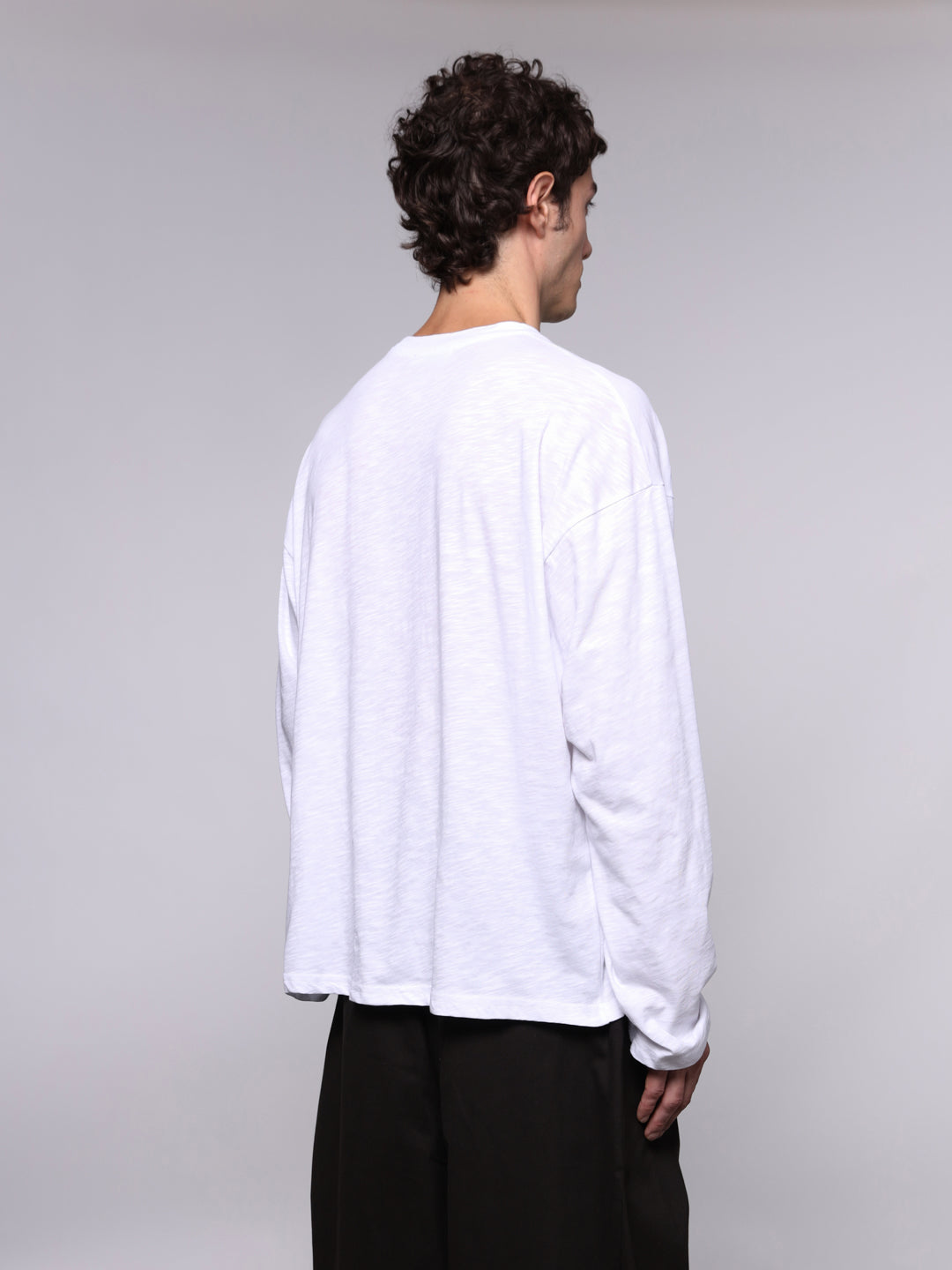 TEXTURED COTTON LONGSLEEVE