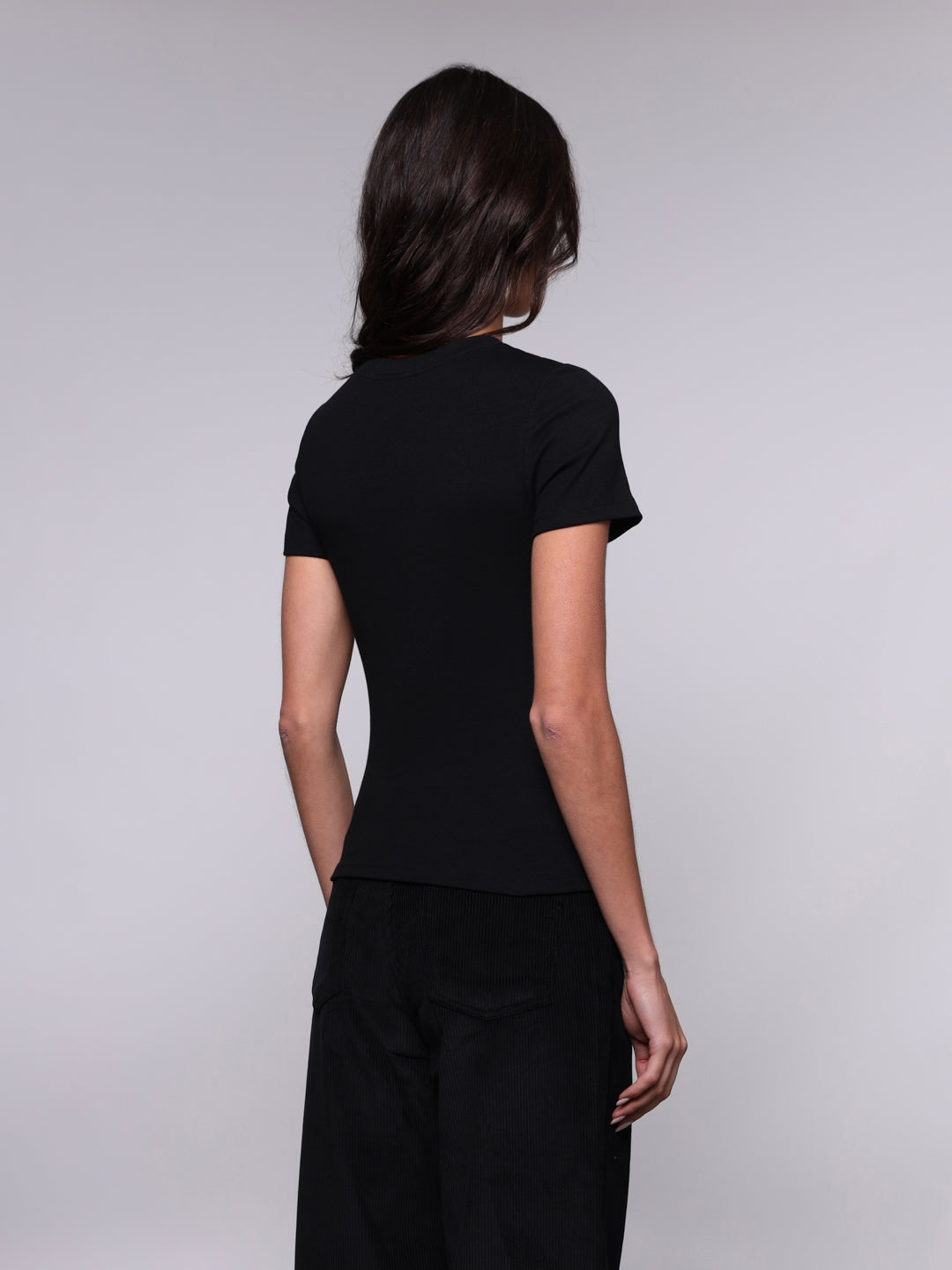 WOMEN'S RIBBED SERAFINO T-SHIRT