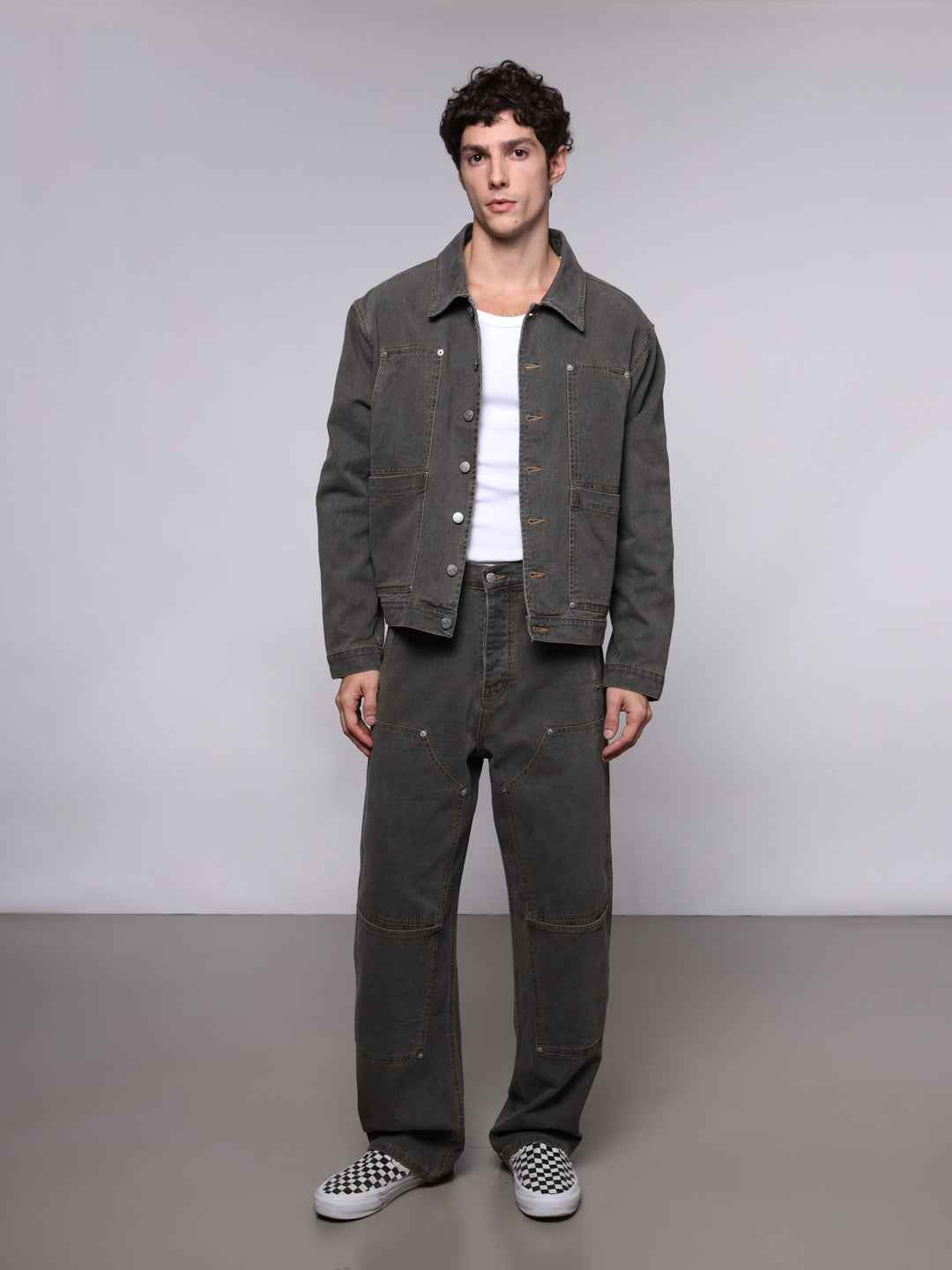 DÉLAVÉ GABARDINE CARPENTER PANTS
