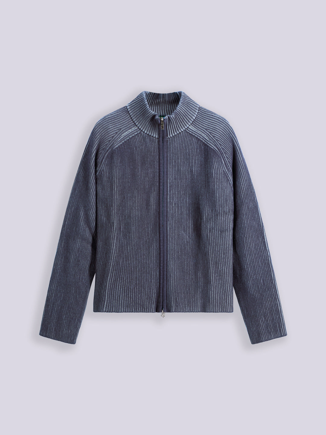 FULL ZIP COTTON SWEATER