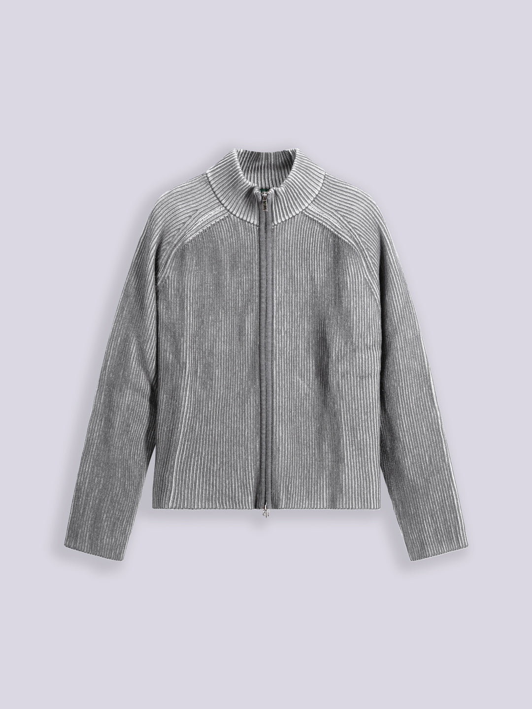 FULL ZIP COTTON SWEATER