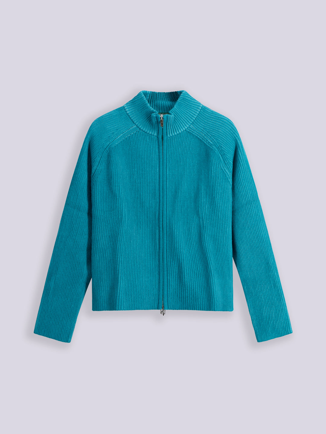 FULL ZIP COTTON SWEATER