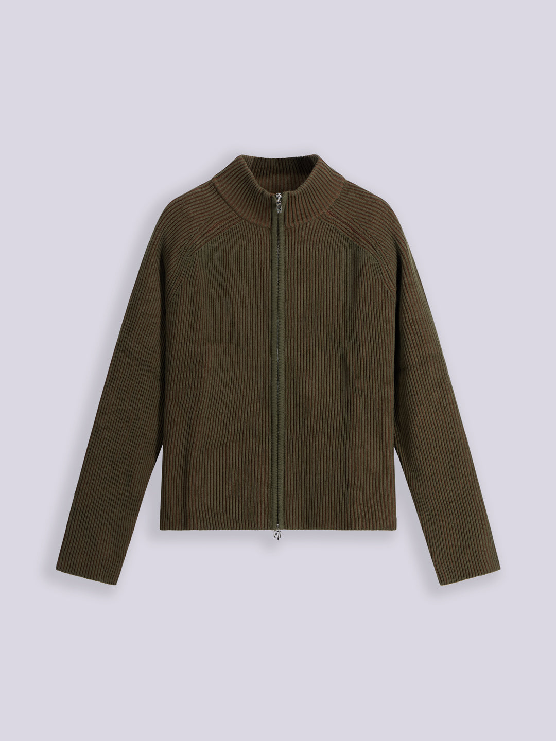 FULL ZIP COTTON SWEATER