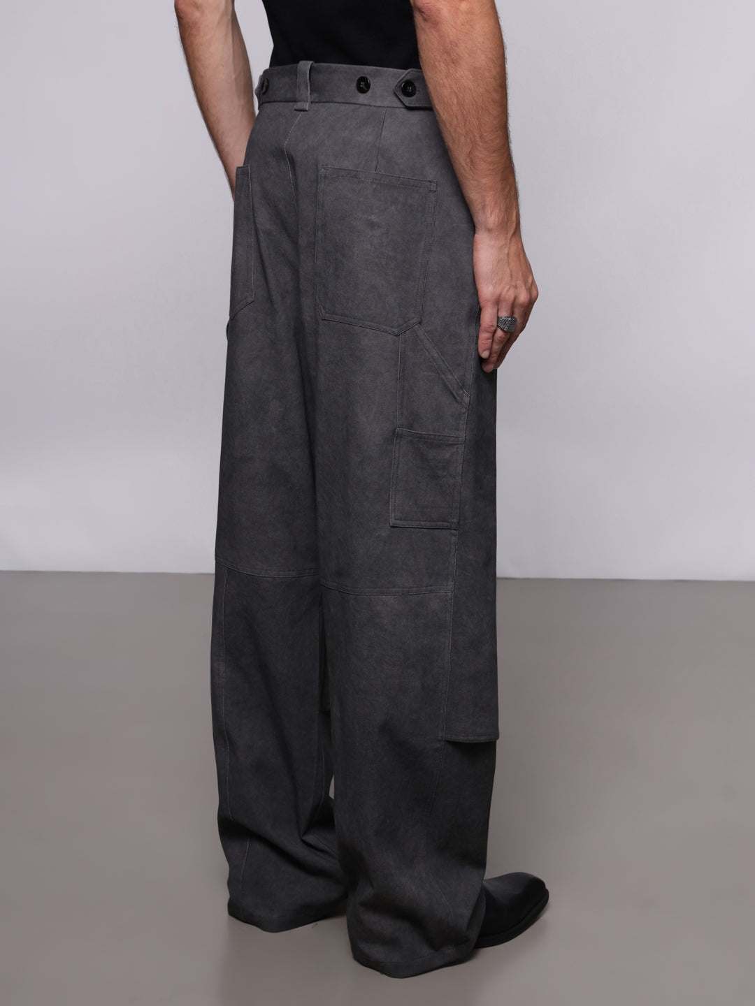 COTTON DRILL DOUBLE KNEE PANTS