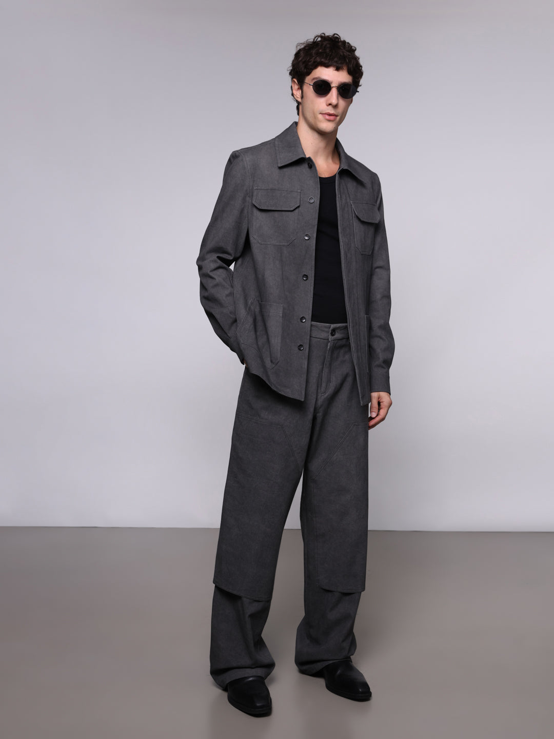 COTTON DRILL DOUBLE KNEE PANTS