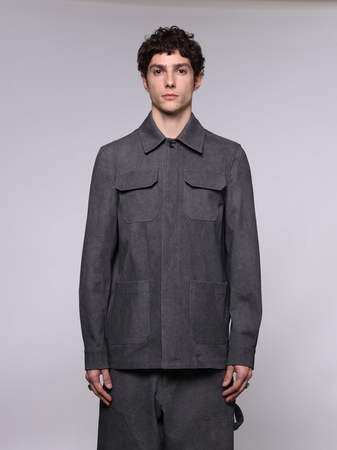 COTTON DRILL OVERSHIRT JACKET