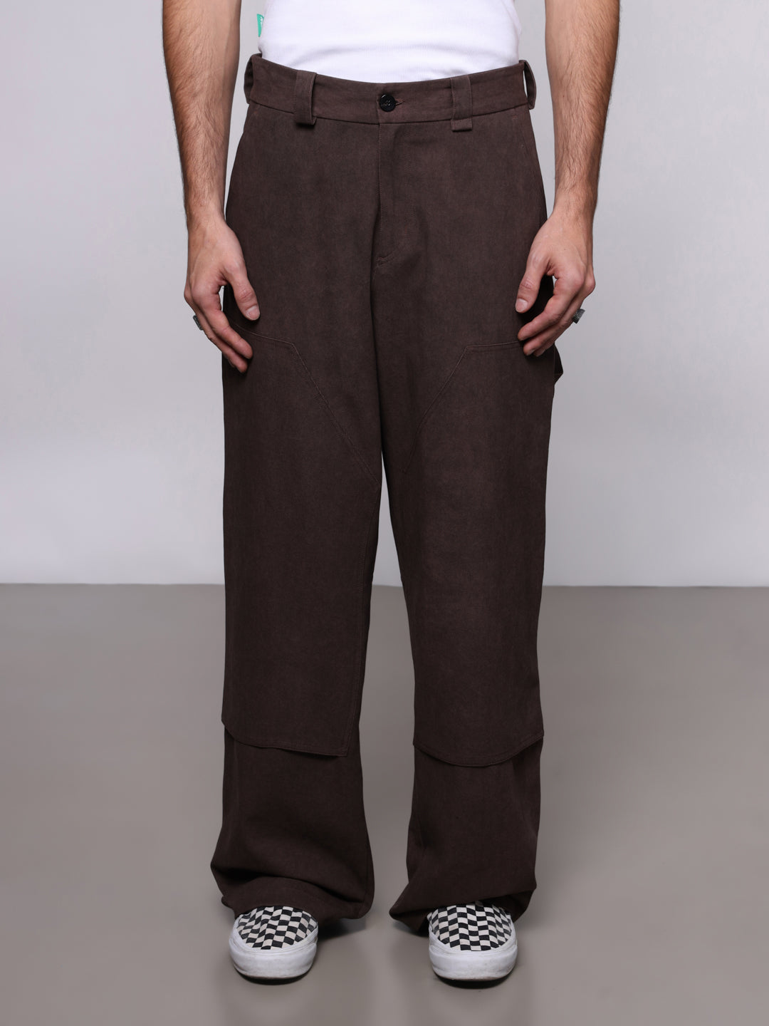 COTTON DRILL DOUBLE KNEE PANTS