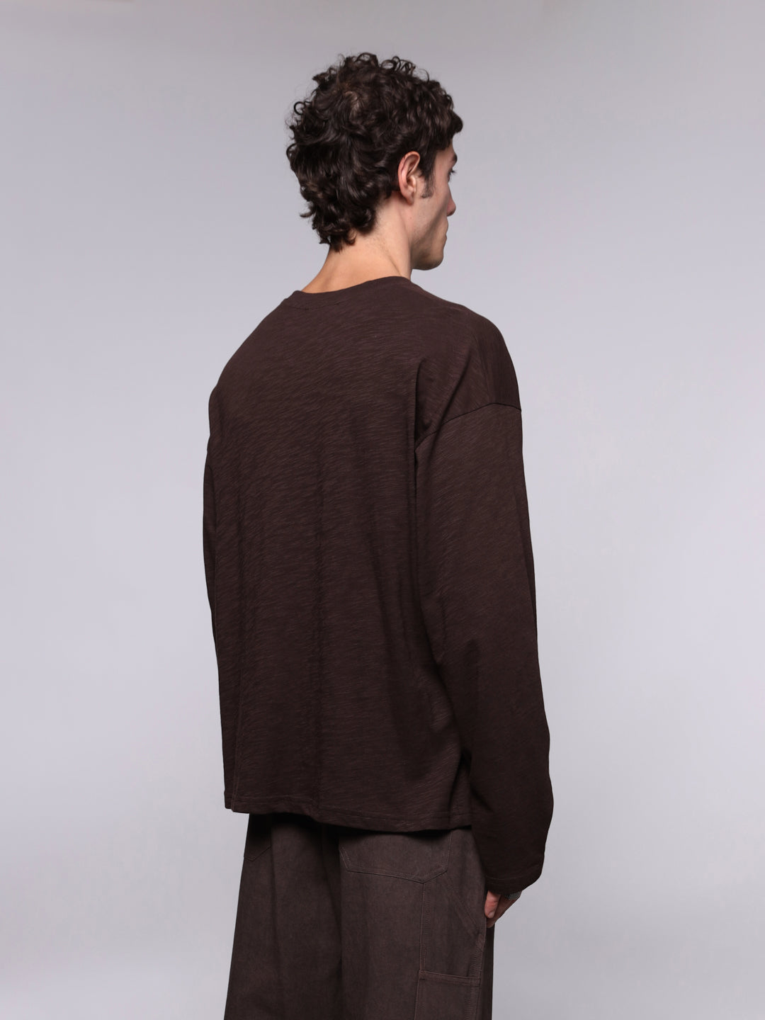 TEXTURED COTTON LONGSLEEVE