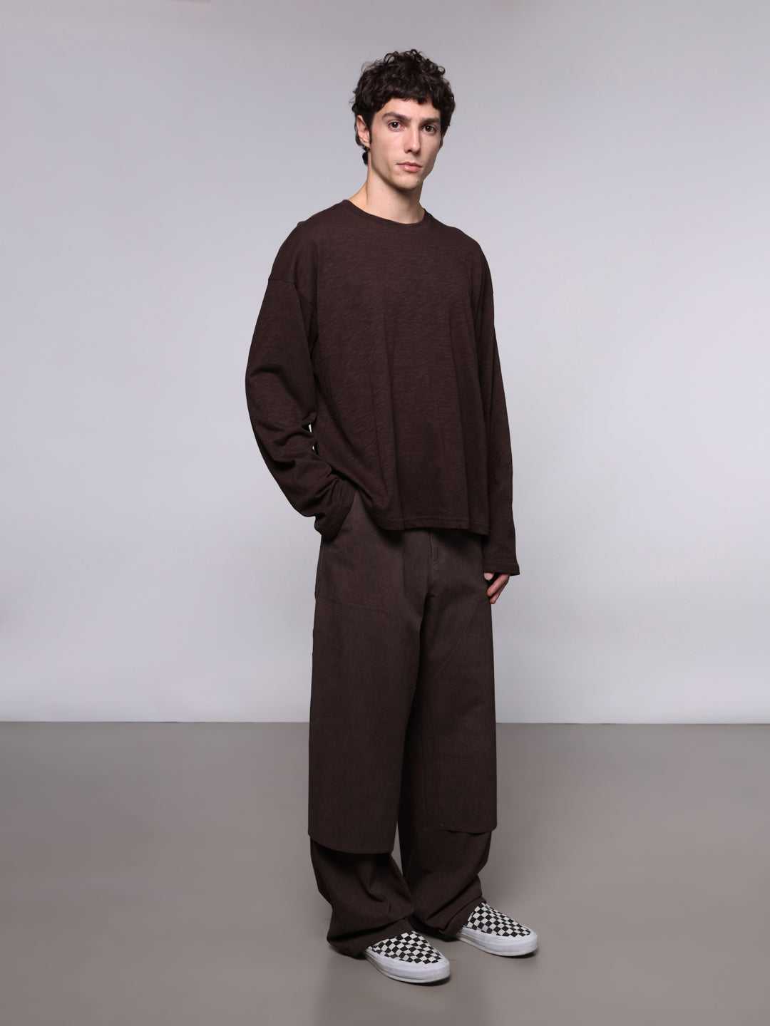 TEXTURED COTTON LONGSLEEVE