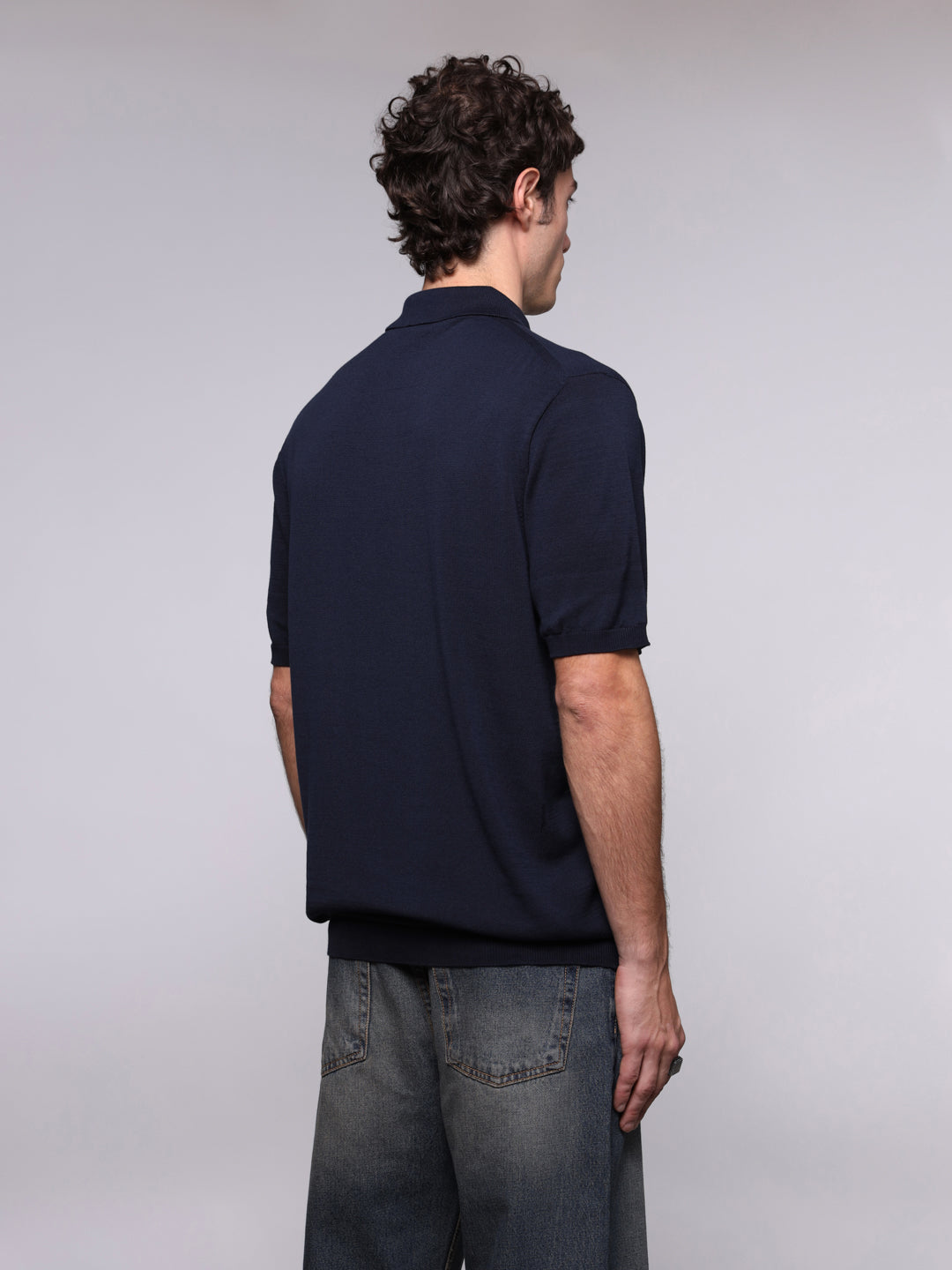 KNITTED ULTRAFINE COTTON POLO