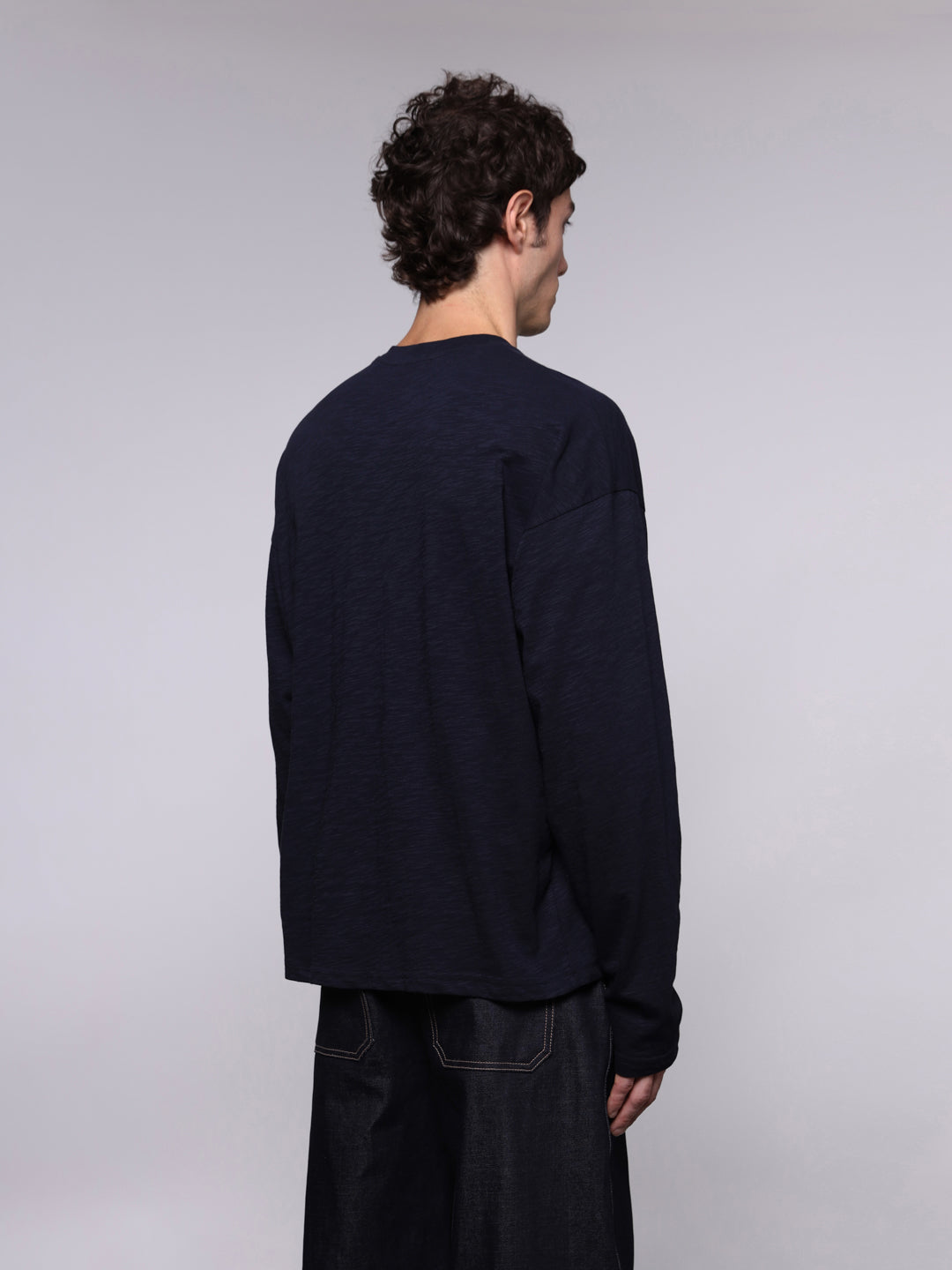 TEXTURED COTTON LONGSLEEVE