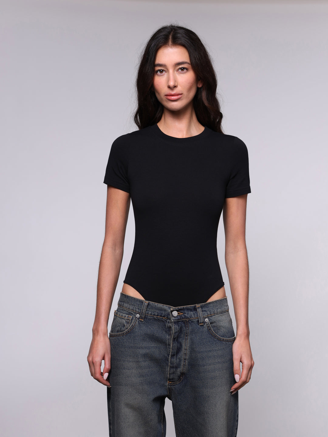 WOMEN'S SHORTS SLEEVE BODYSUIT