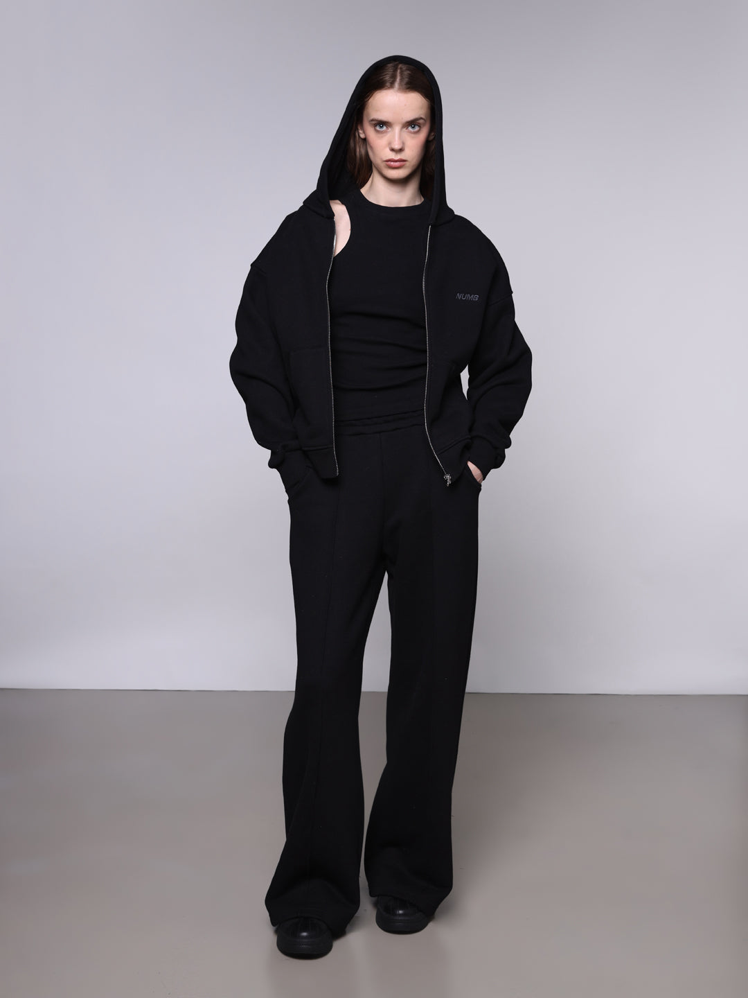 WOMEN'S ZIP HOODIE 500 GSM