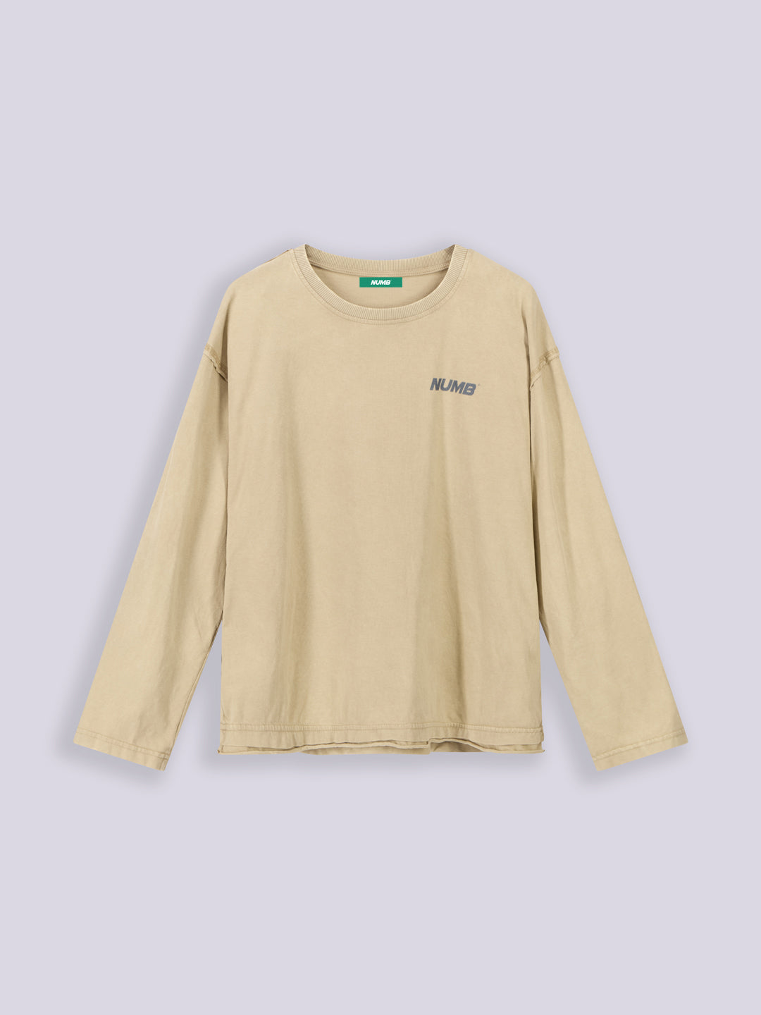 OZONE WASHED RAW EDGE LONGSLEEVE