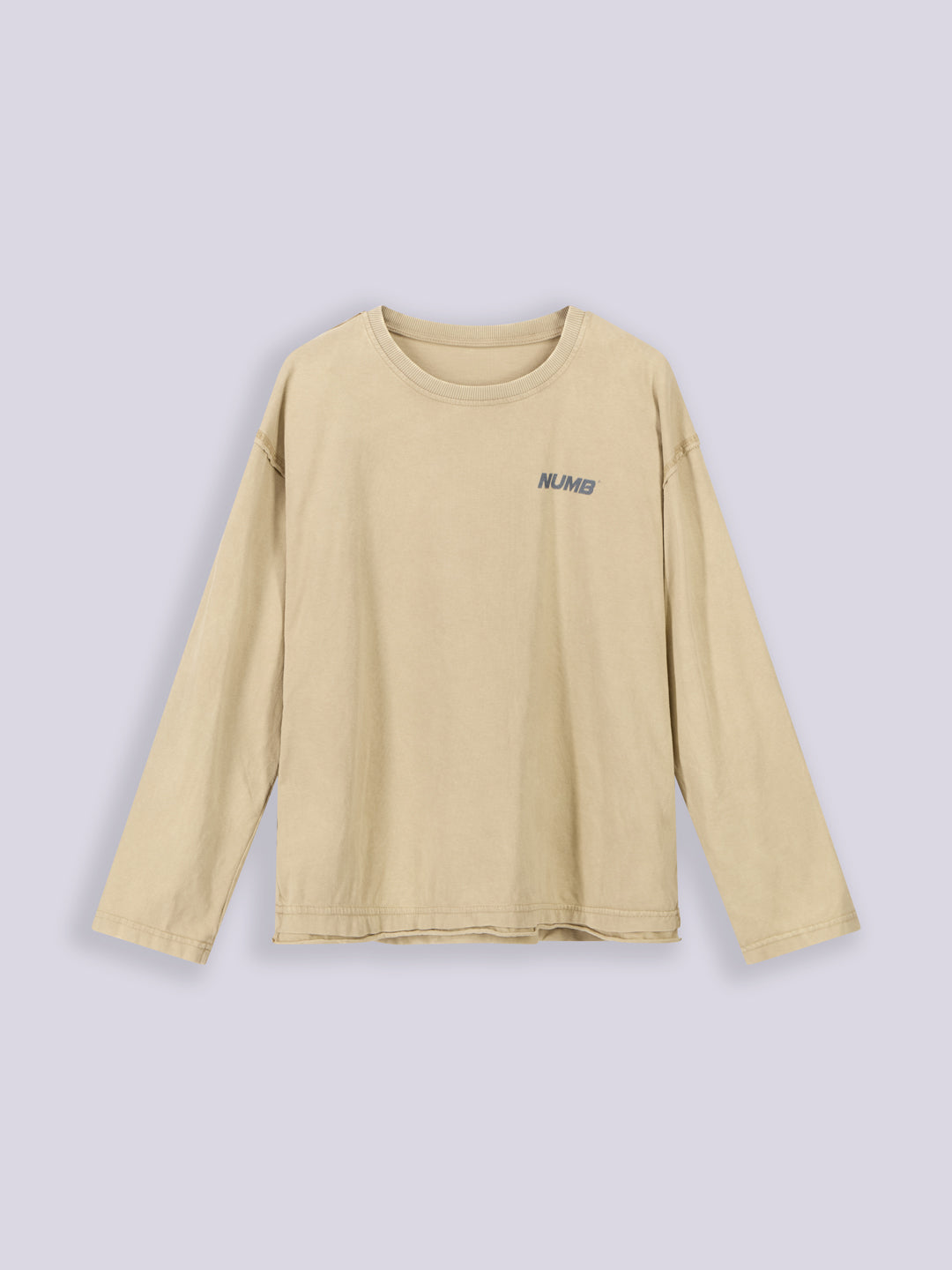 OZONE WASHED RAW EDGE LONGSLEEVE